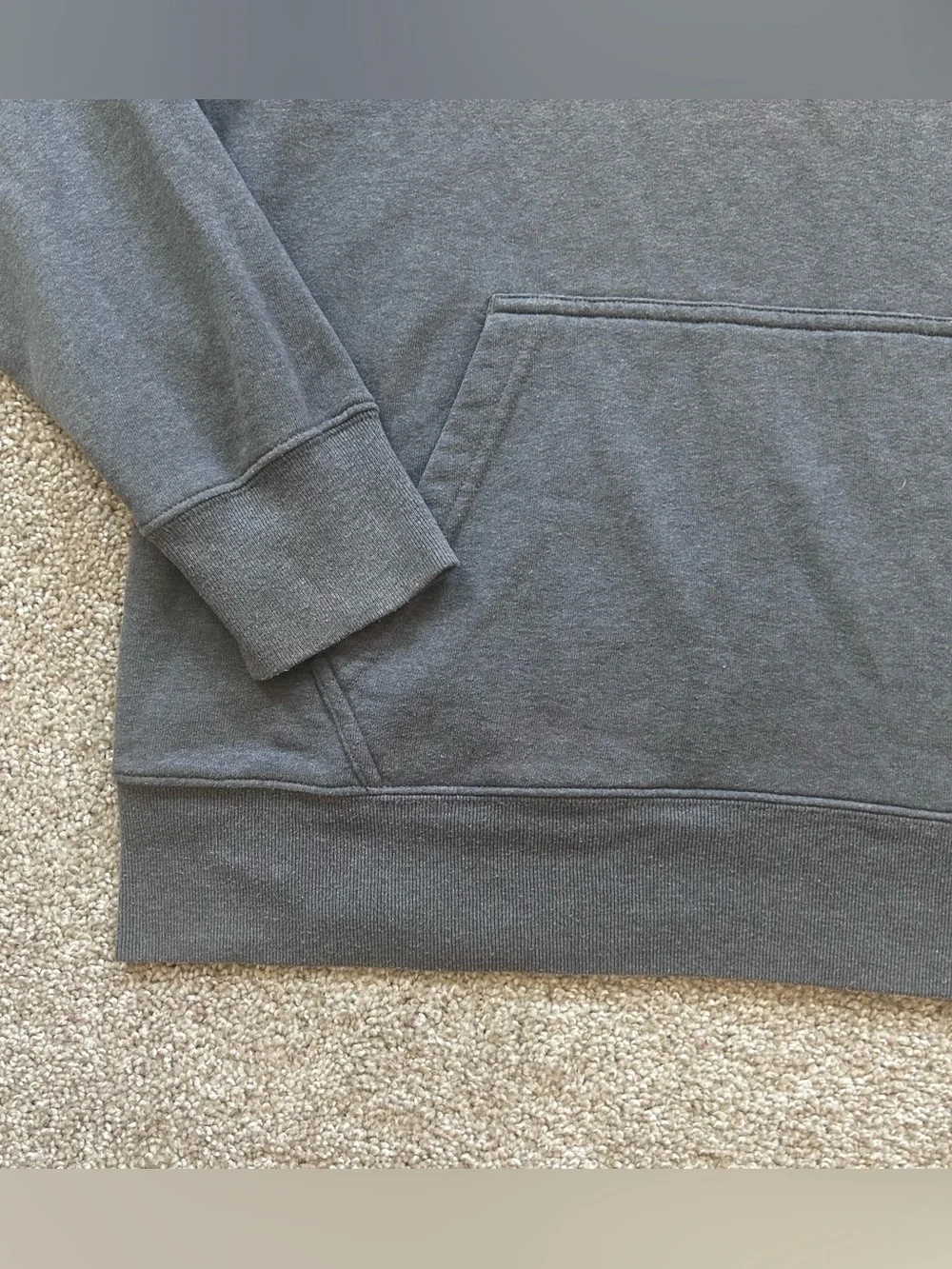 The North Face Berkeley Calif USA Men M Pullover Hoodie Gray Orange Graphic Logo